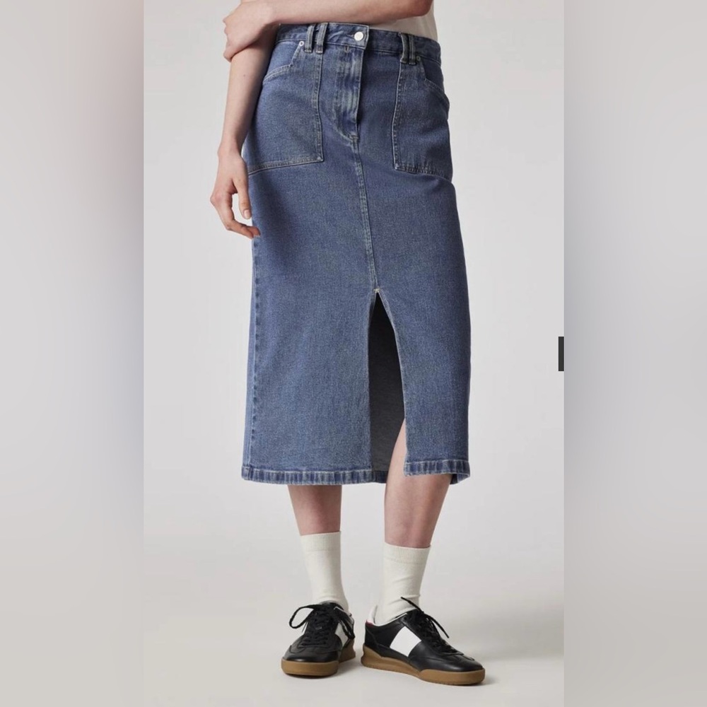 PAUL SMITH Denim Midi Skirt